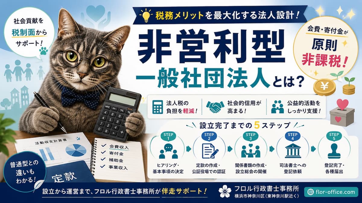 非営利型一般社団法人 設立 税務メリット