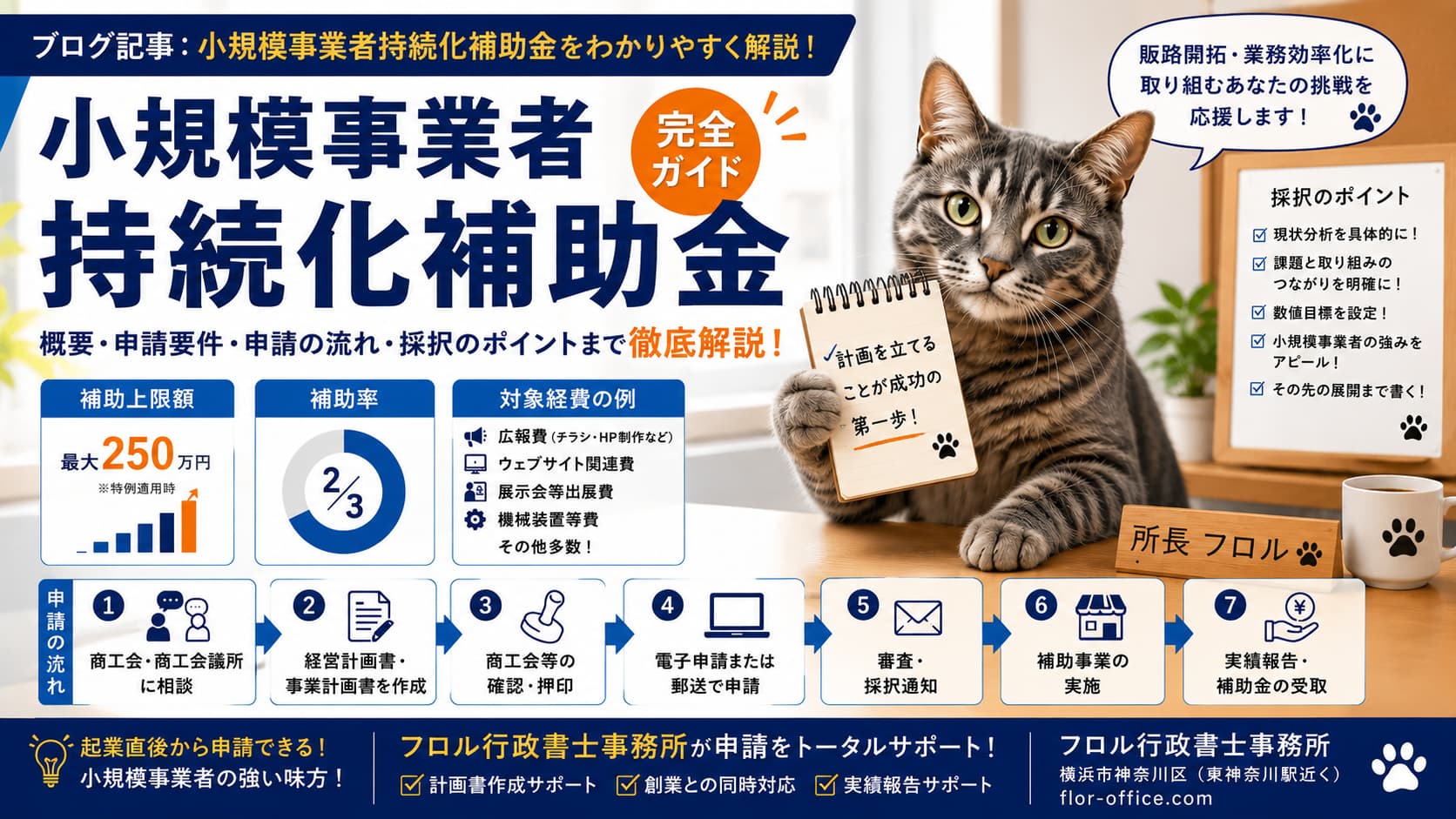 小規模事業者持続化補助金｜フロル行政書士事務所