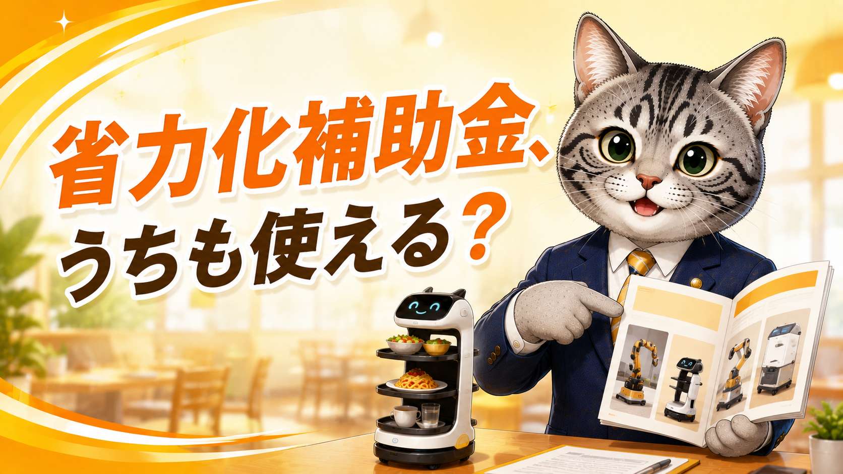 中小企業省力化投資補助金の制度概要とカタログ注文型・一般型の違いを解説するフロル行政書士事務所のブログ記事サムネイル