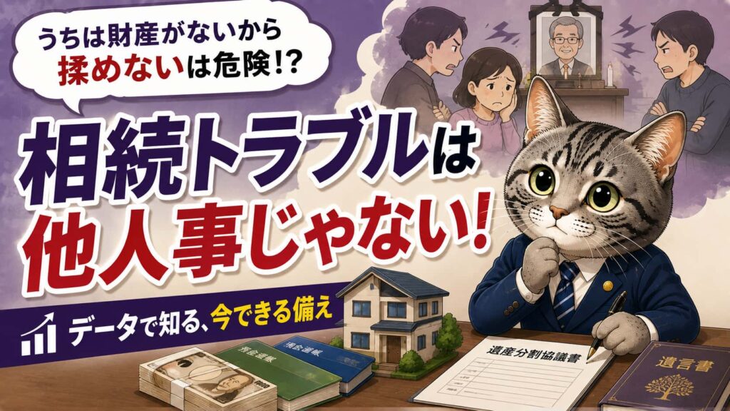 相続トラブルは富裕層だけの話？司法統計から見る"争族"のリアル｜フロル行政書士事務所