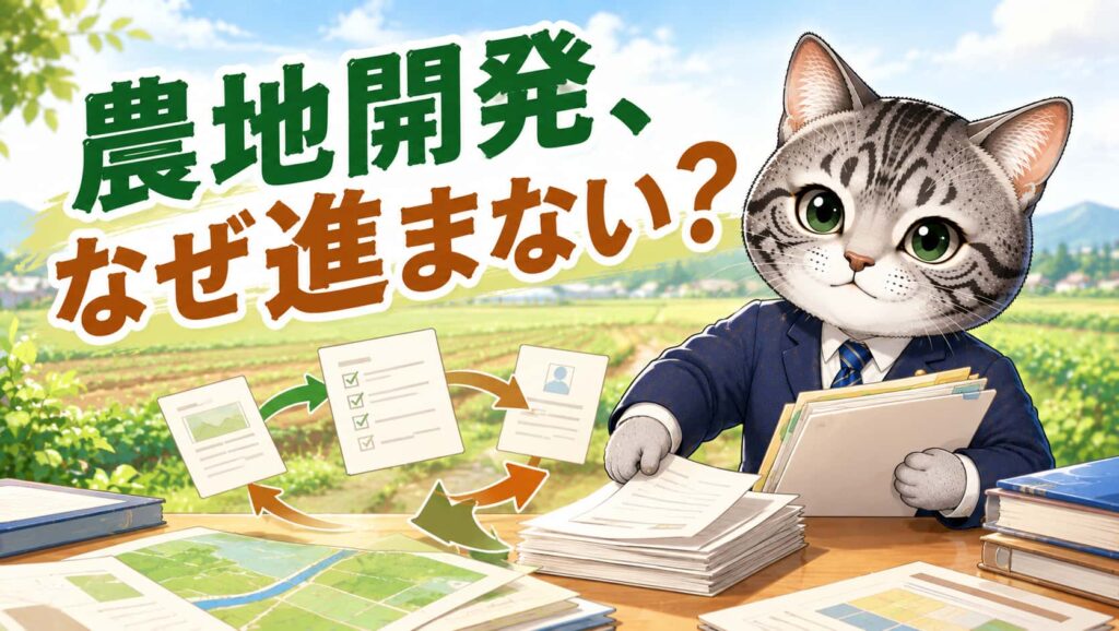 農地開発が進まない理由は？行政書士が窓口になるとプロジェクトが動き出す訳