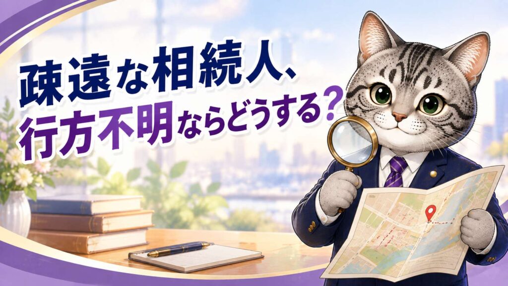 疎遠な相続人と連絡が取れない相続手続きの対処法を解説するフロル行政書士事務所のイメージ画像