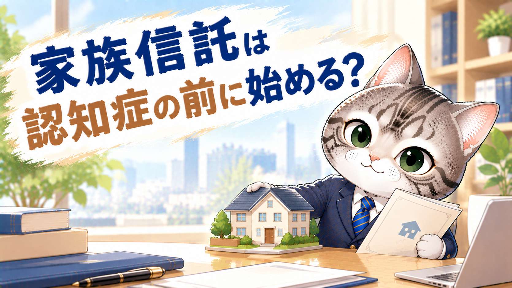 家族信託による資産凍結対策について解説するフロル行政書士事務所のブログ記事サムネイル